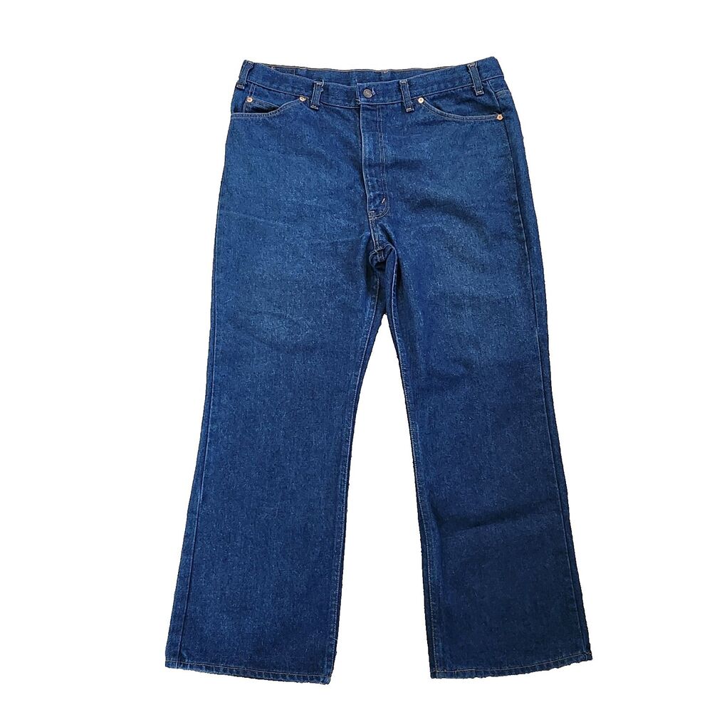 Vintage 70s Plain Pockets Jeans Men's 40x30 JcPenney Bootcut Denim USA Dadcore